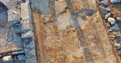 Un convento di 1500 anni con pavimento a mosaico e iscrizioni portato alla luce nel centro di Israele